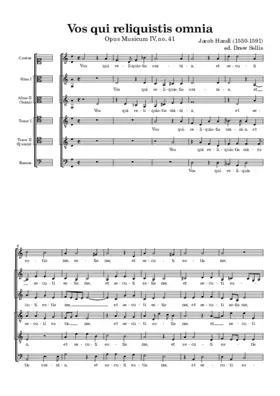 Vos qui reliquistis omnia