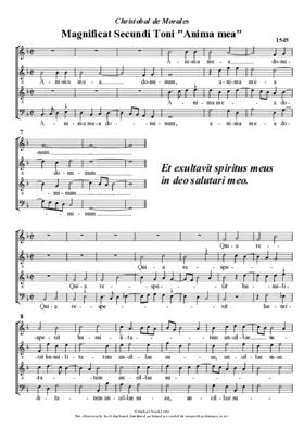 Magnificat Secundi Toni 'Anima mea'