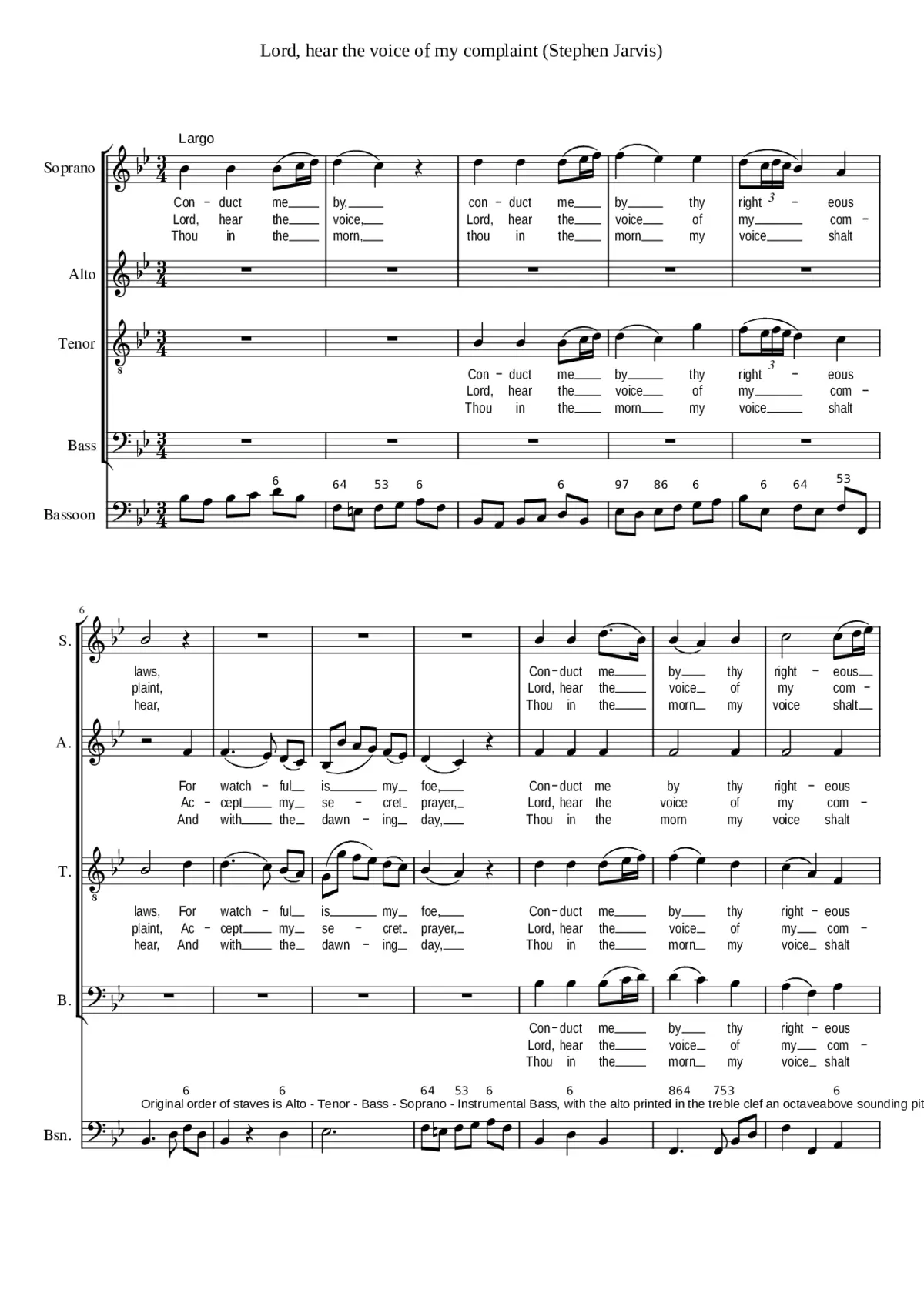 Lord hear the voice of my complaint - Page 1