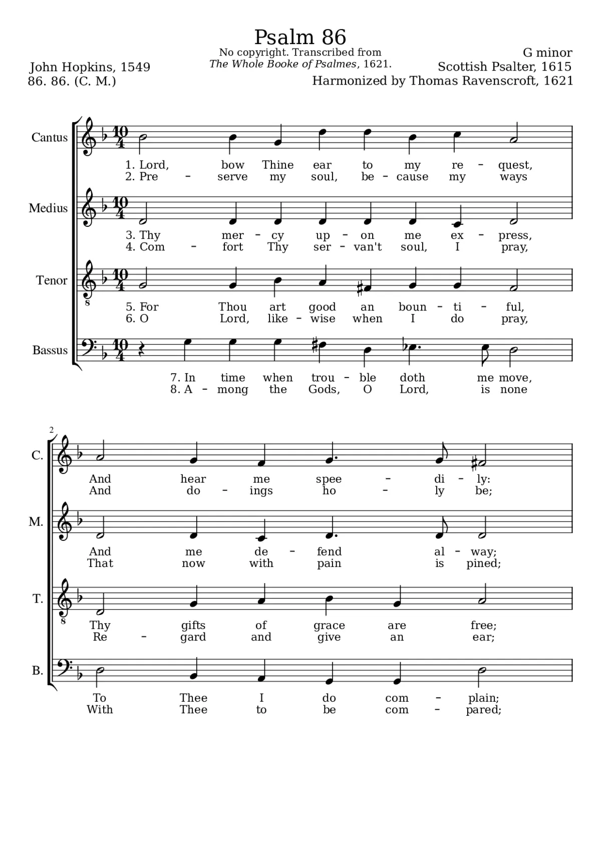 Lord bow thine ear to my request - Page 1