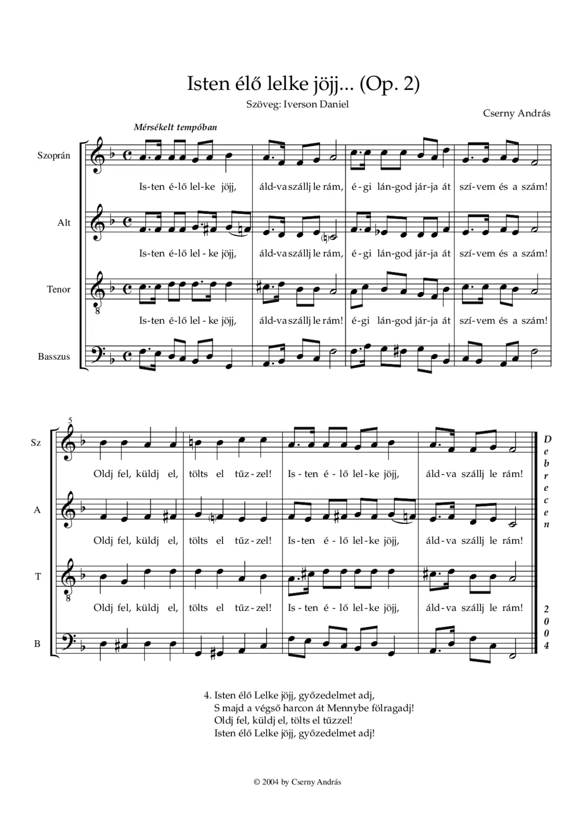 Isten élő lelke jöjj - Page 1
