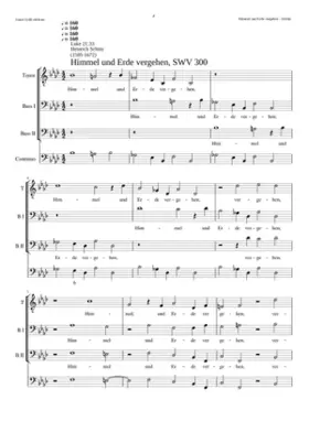 Himmel und Erde vergehen SWV 300