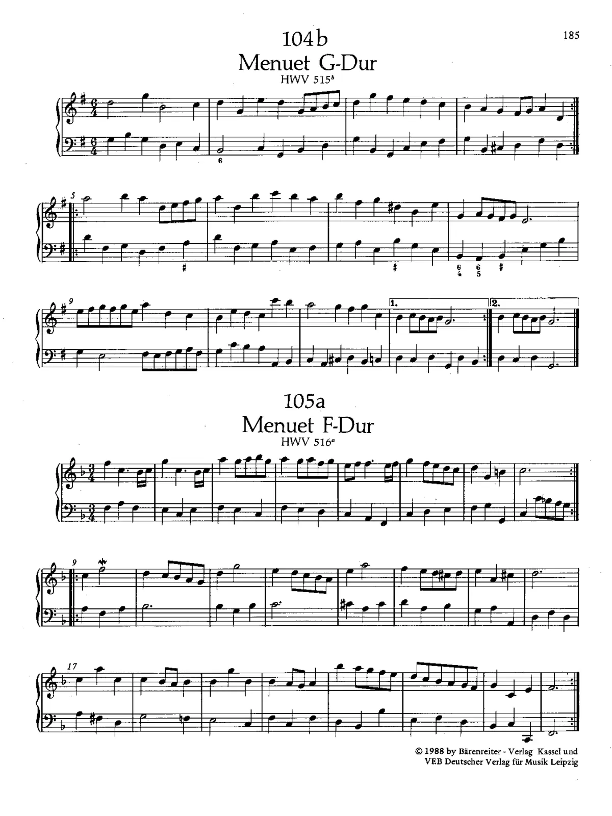 Minuet in F major - Page 1