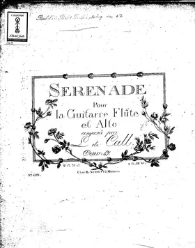 Sérénade, Op.47