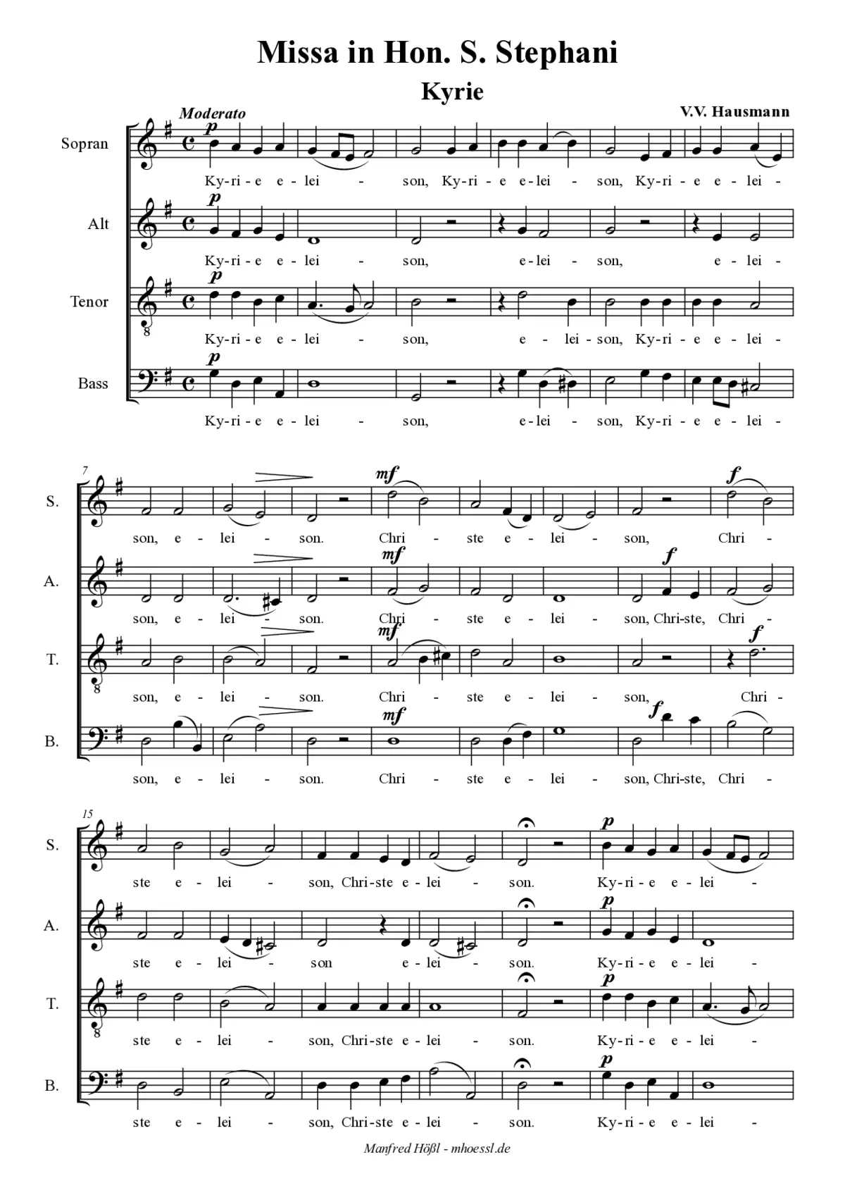 Missa St. Stephani - Page 1