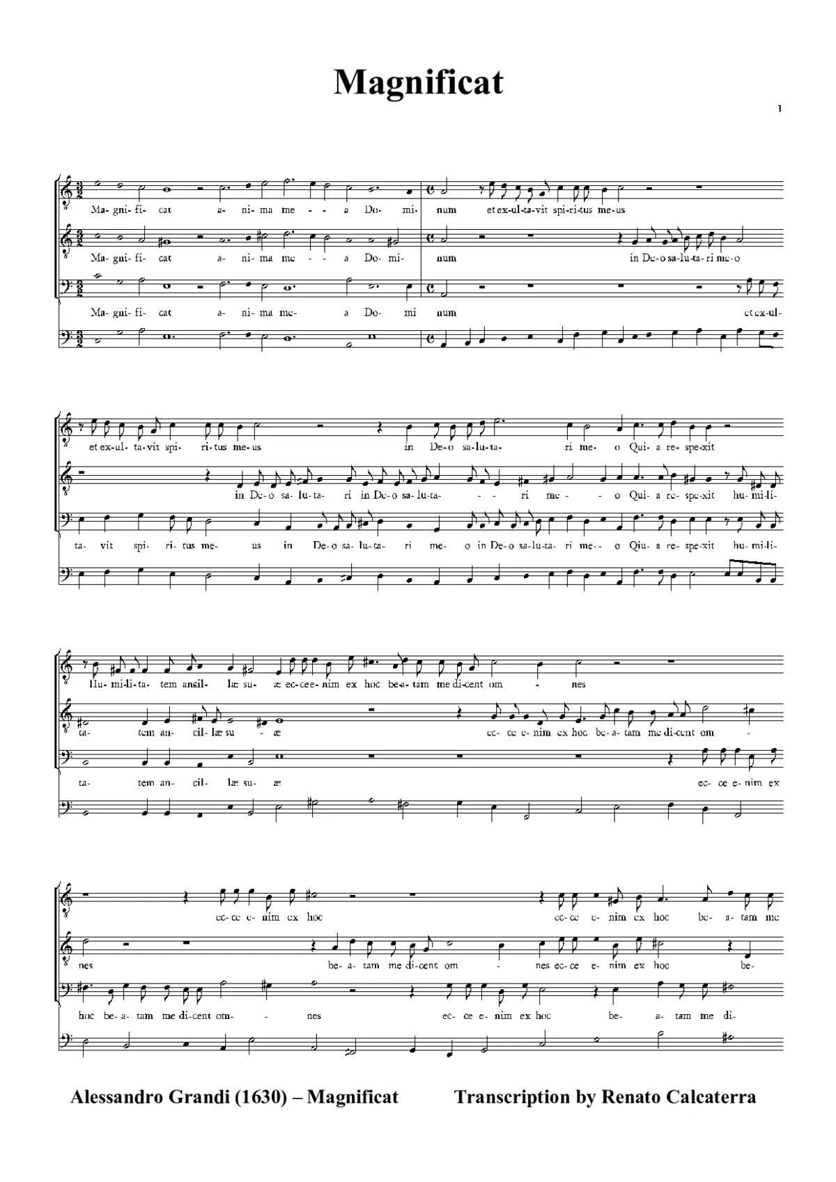 Magnificat - Page 1