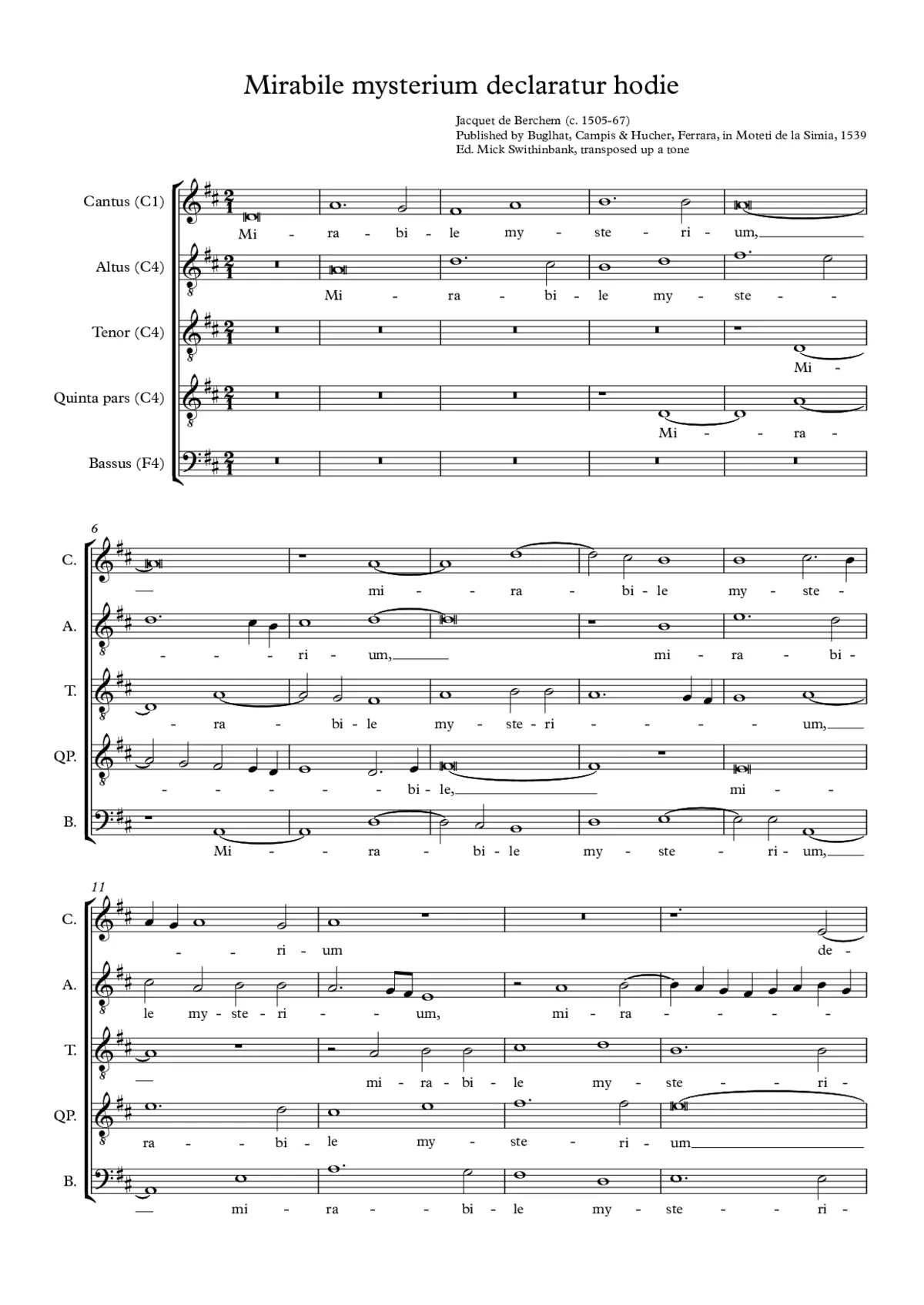Mirabile mysterium - Page 1