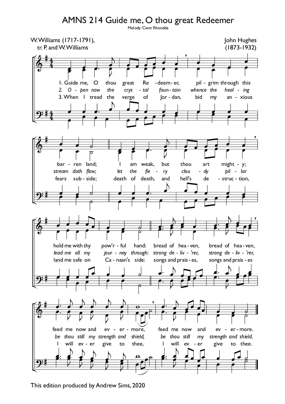 Guide me, O thou great Redeemer - Page 1