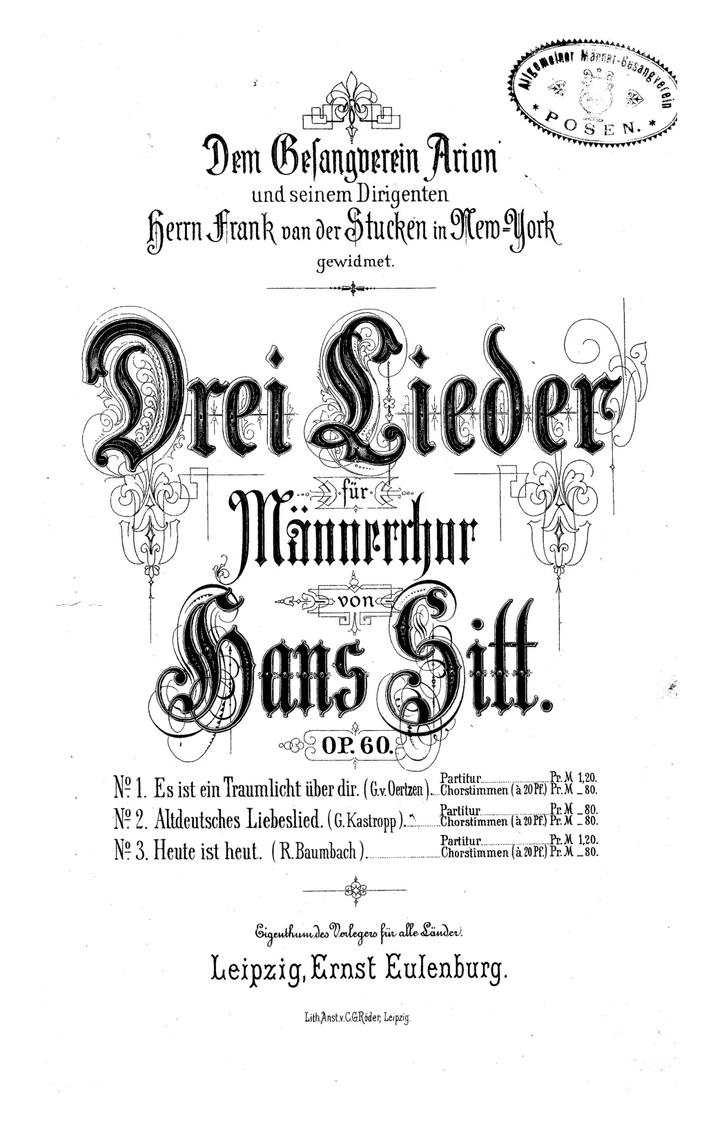 3 Lieder - Page 1