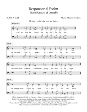 Psalm 19 for Lent 3-B