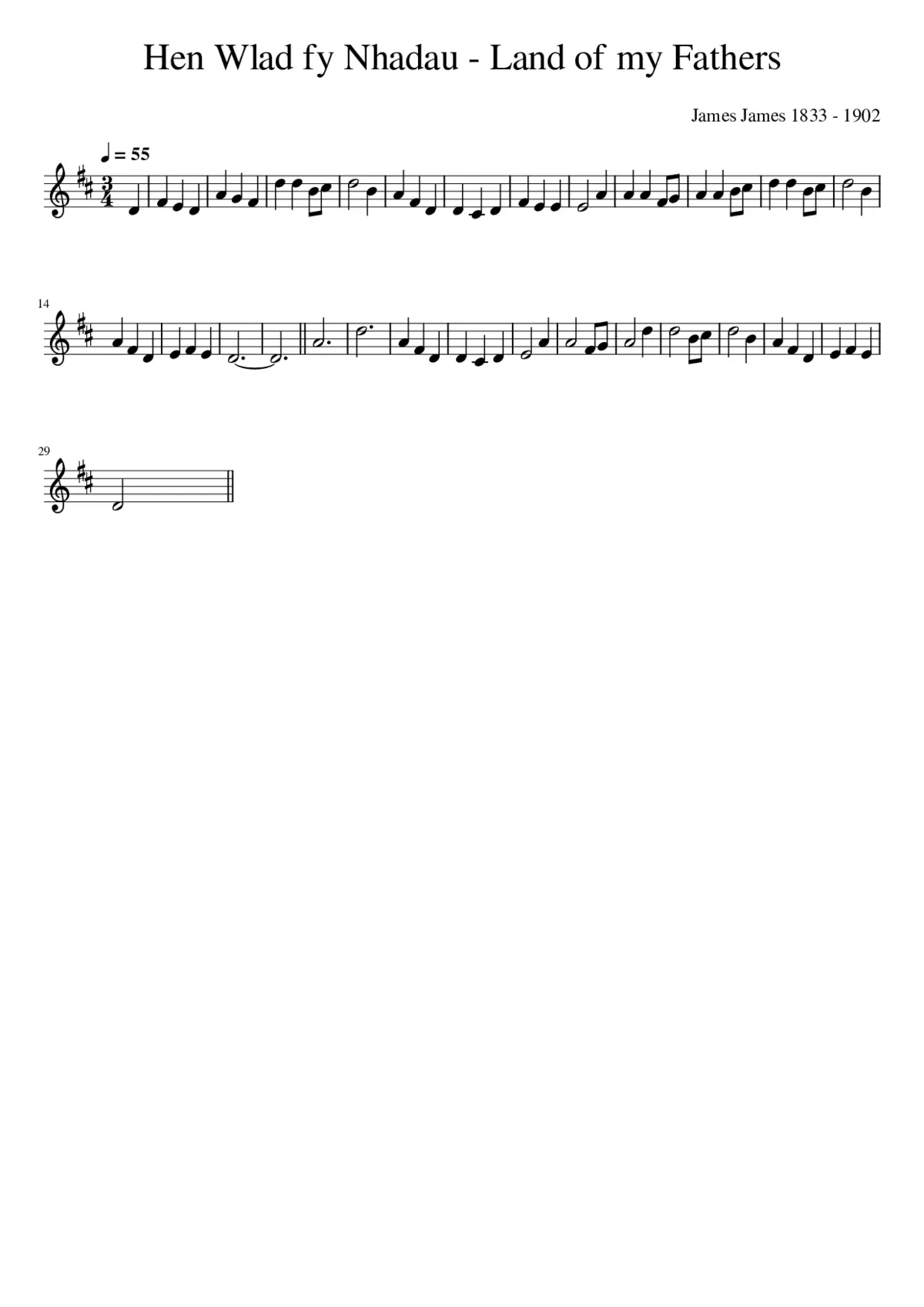 Hen Wlad Fy Nhadau - Page 1