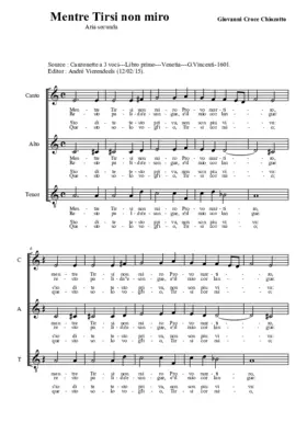 Mentre Tirsi non miro