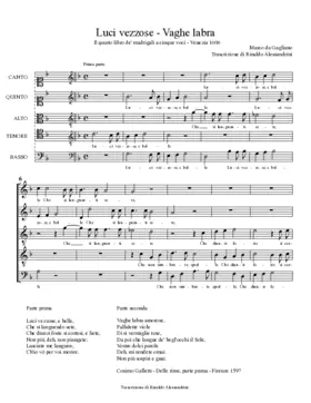 Luci vezzose - Vaghe labra