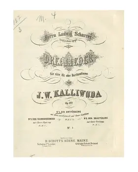 3 Lieder für eine Alto oder Baritonstimme