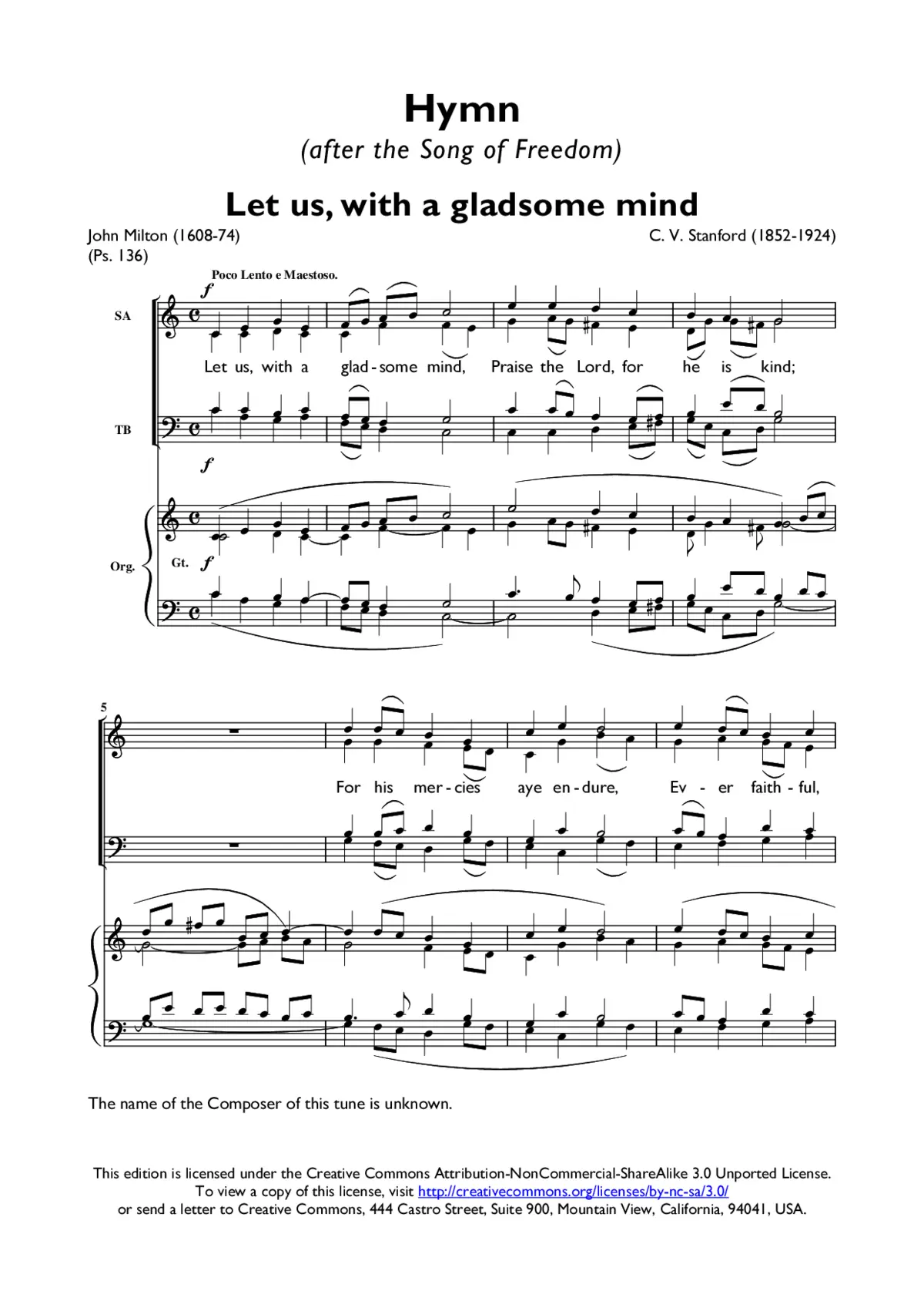 Hymn (after a song of Freedom) - Page 1