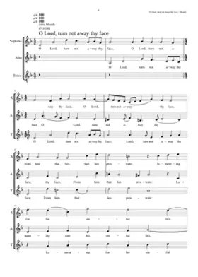 O Lord turn not away thy face