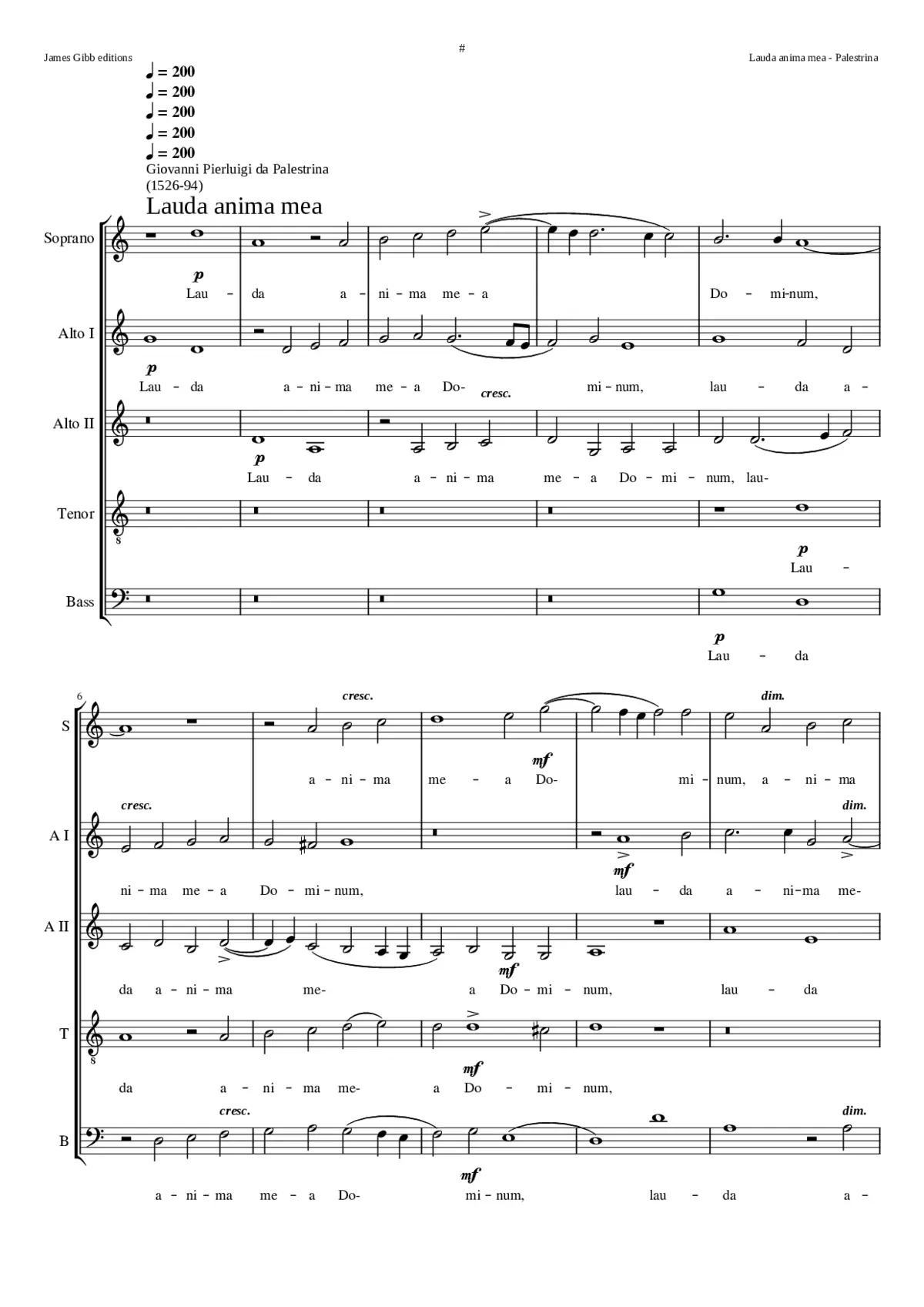 Lauda anima mea - Page 1