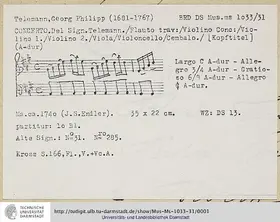 Concerto for Flute, Violin and Cello