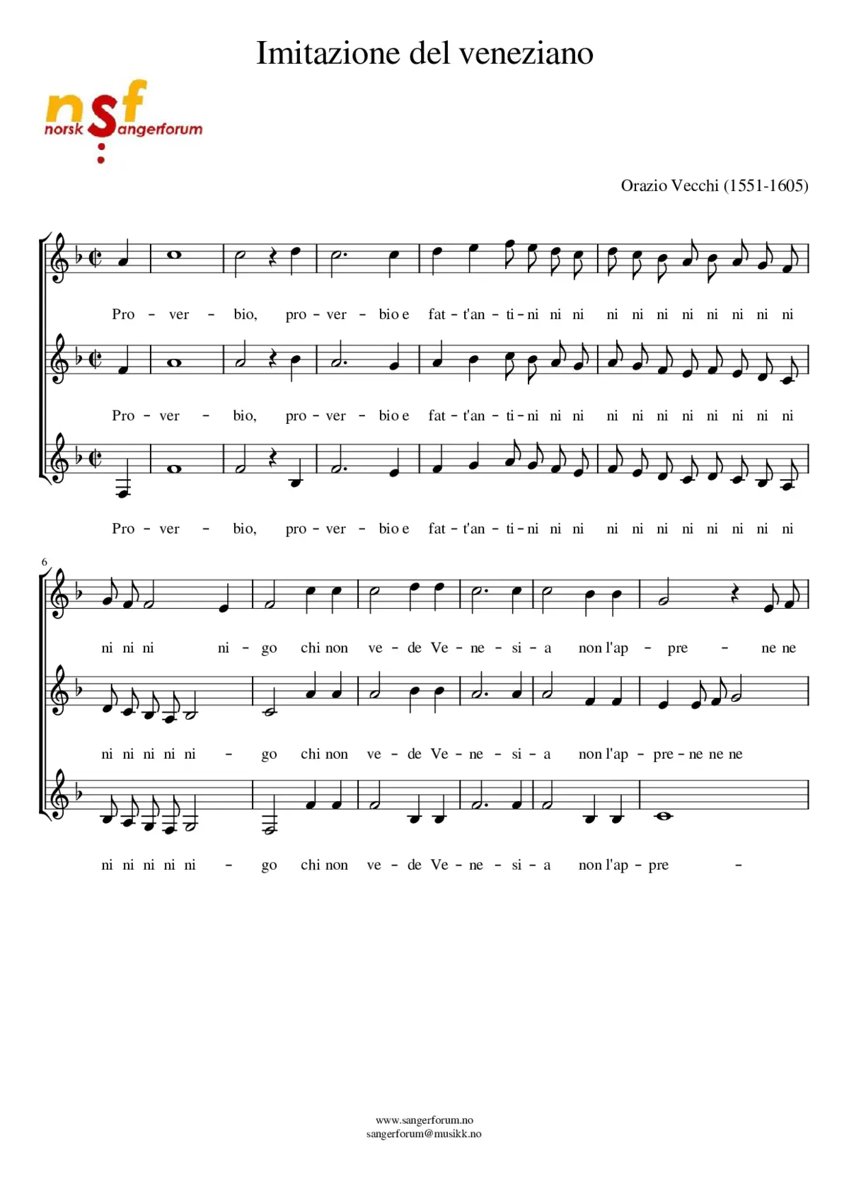 Imitazione del veneziano - Page 1