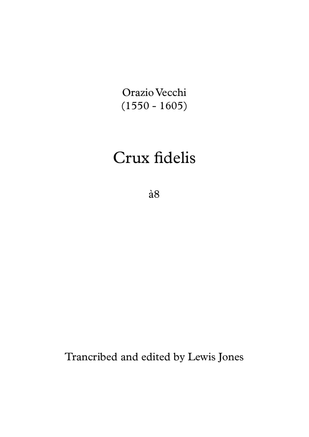 Crux fidelis a 8 - Page 1