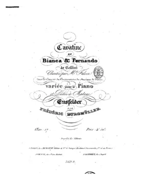 Cavatine de 'Bianca e Fernando'