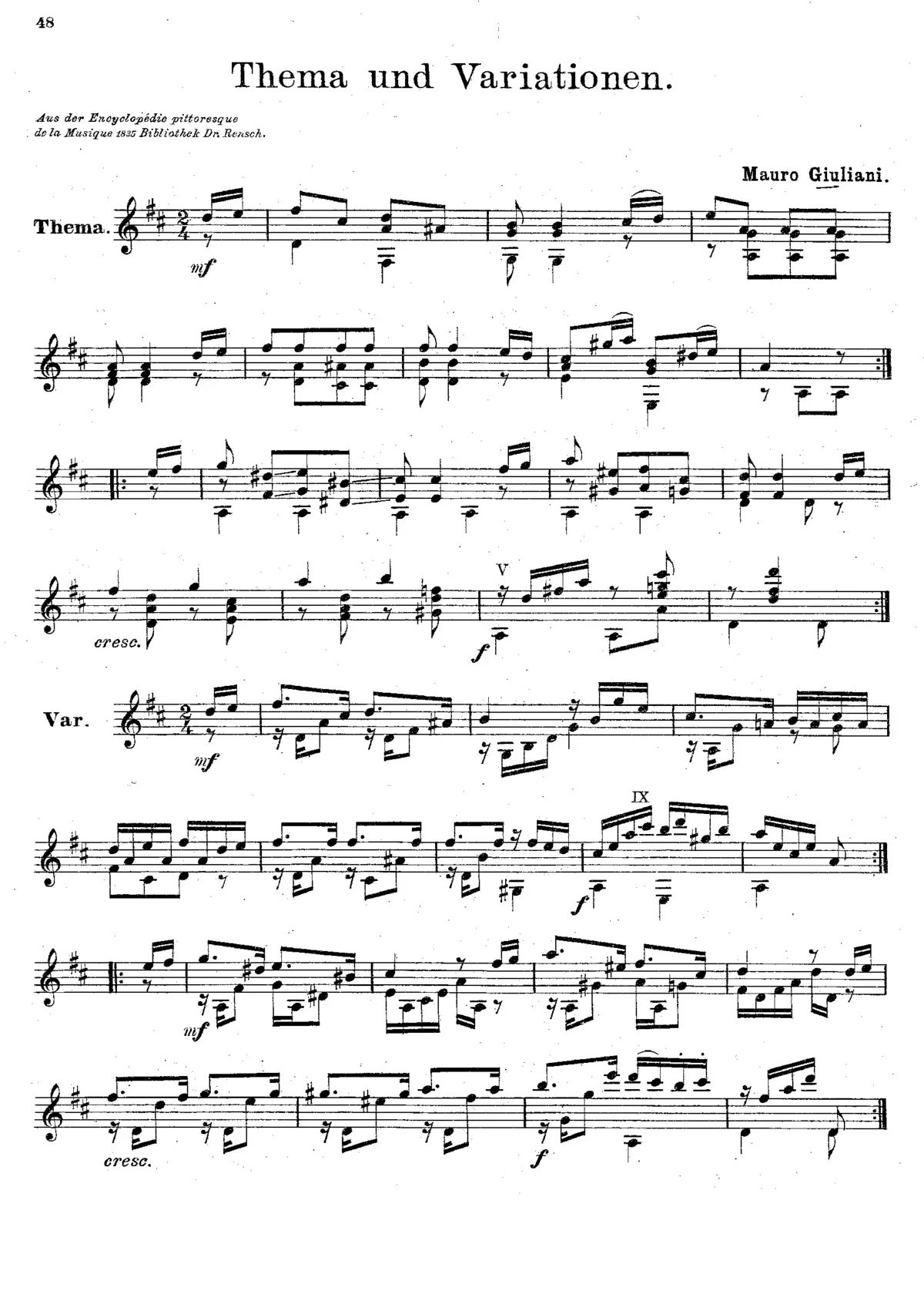 Tema e variazioni - Page 1