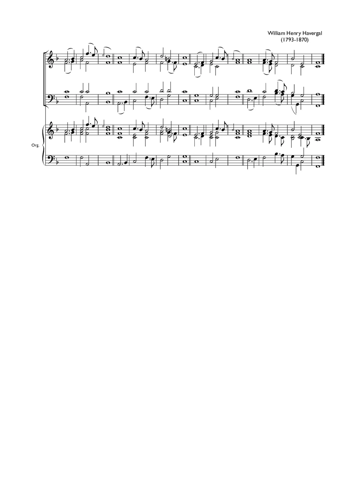 Double chant in F major XI - Page 1
