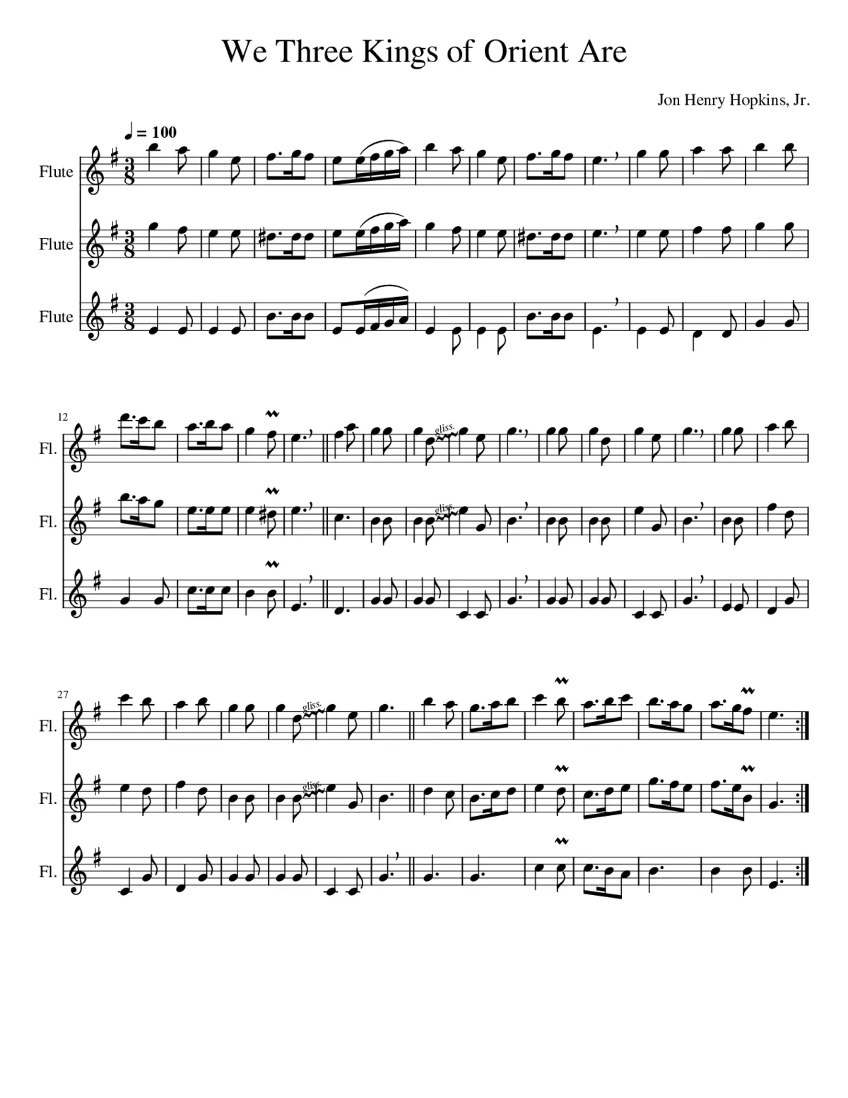 We Three Kings of Orient Are - Page 1