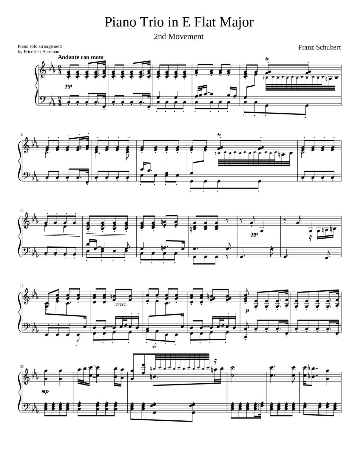 Piano Trio in E-flat major D.929 - Page 1