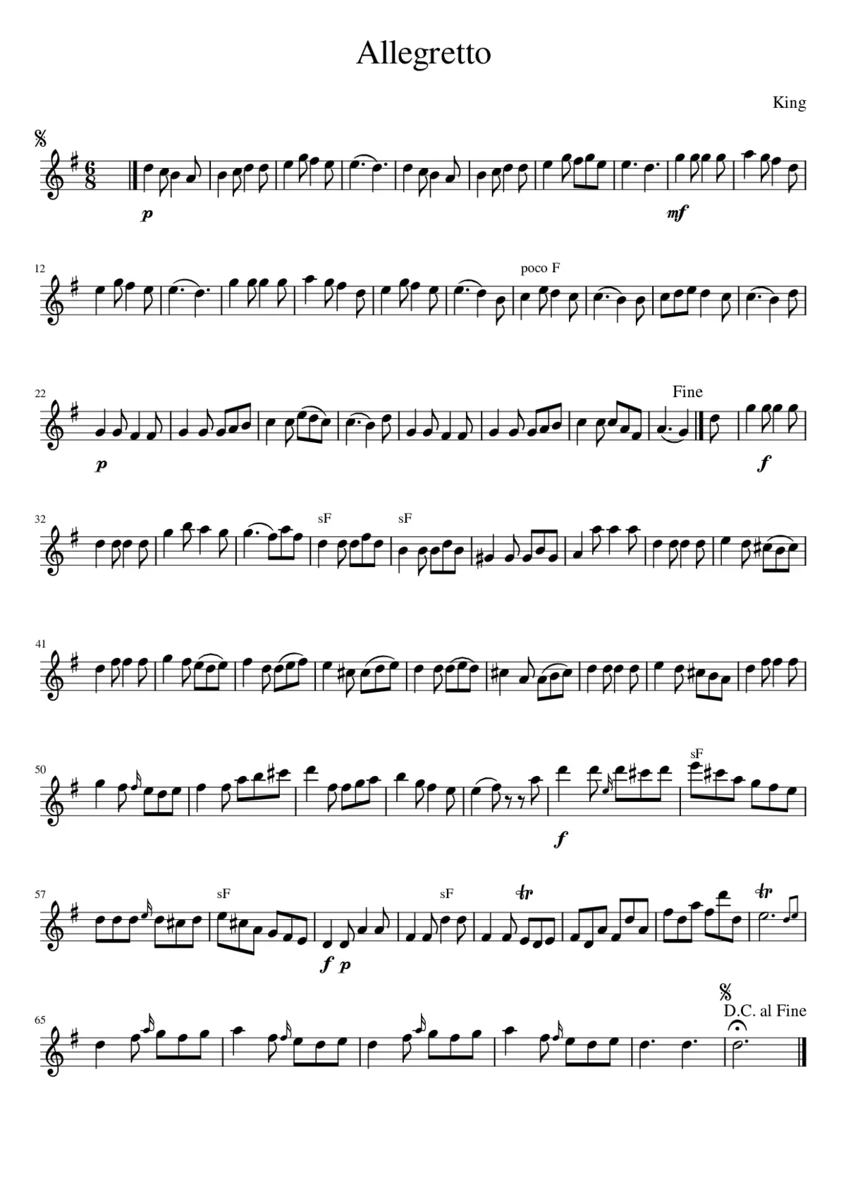 Allegretto - Page 1