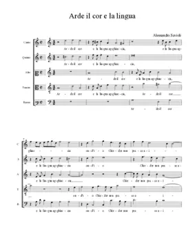 Arde il cor e la lingua