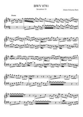 Invention in G major BWV 781
