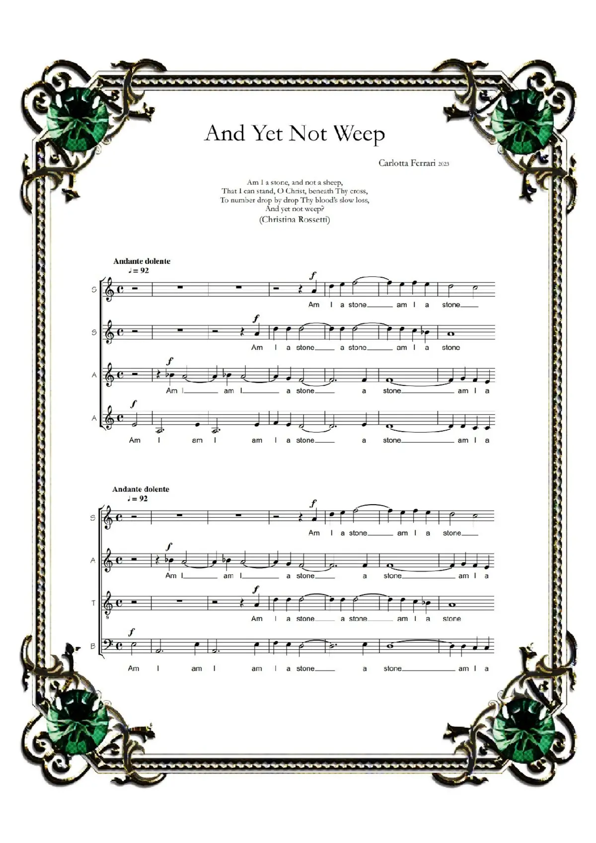And yet not weep - Page 1