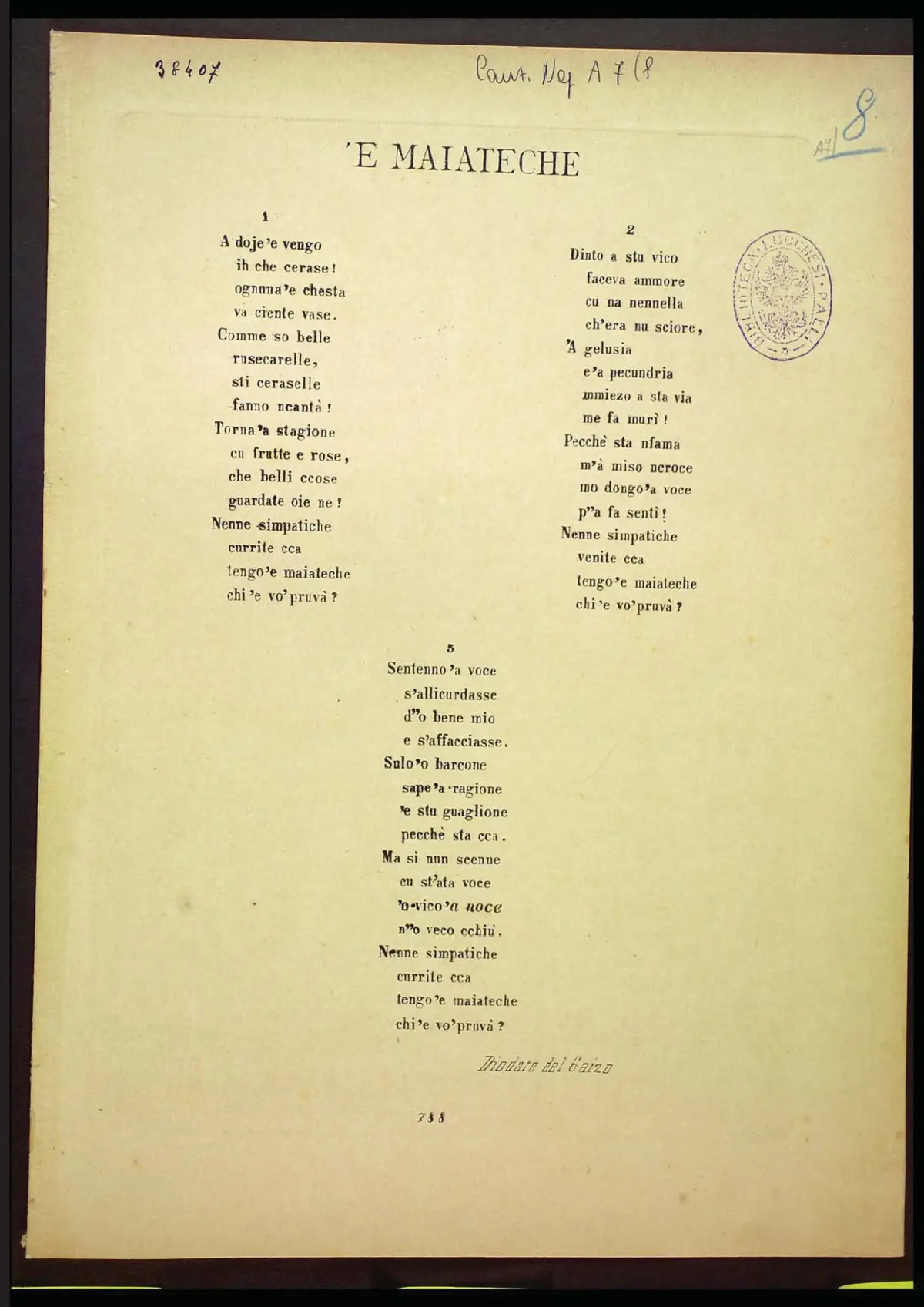 'E maiateche - Page 1