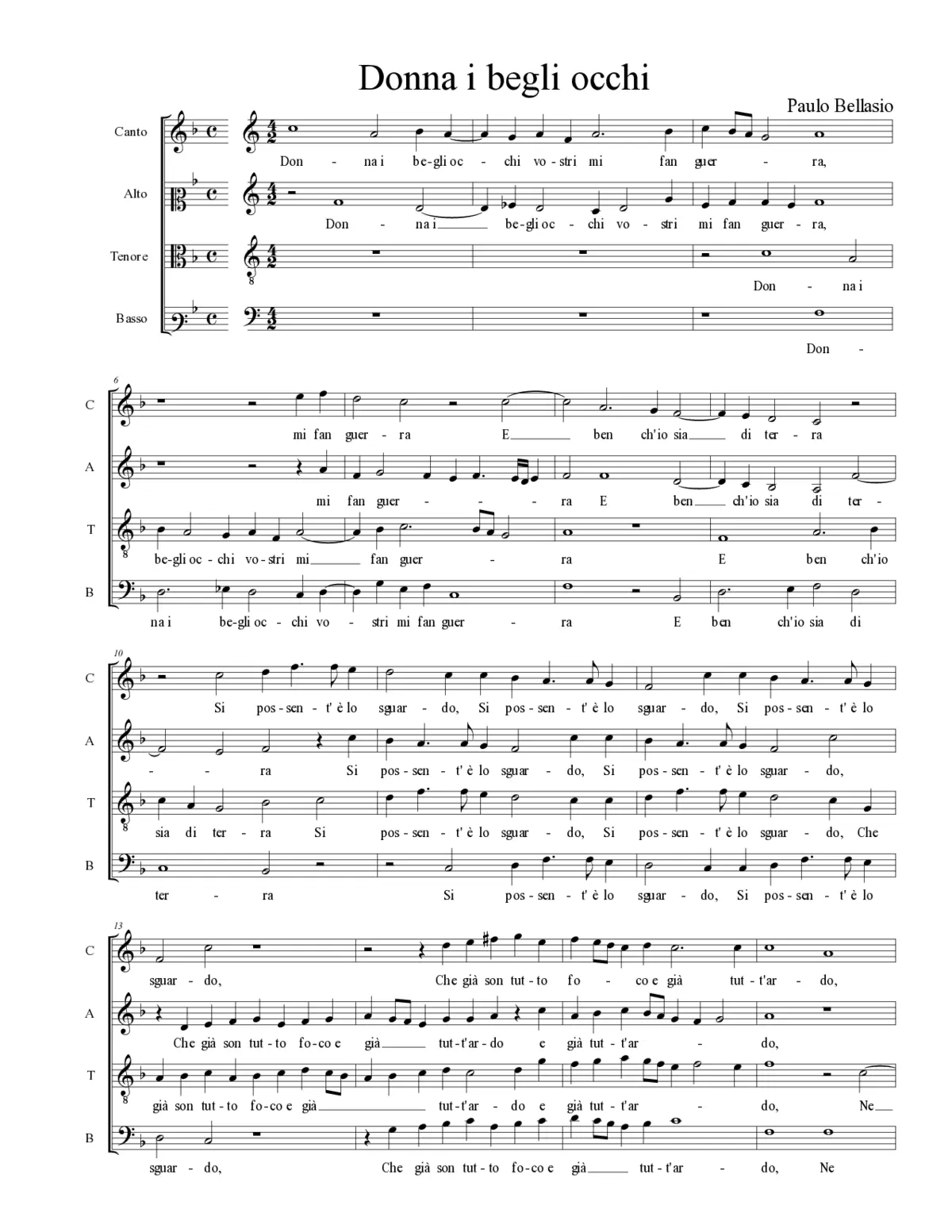 Donna i begli occhi - Page 1