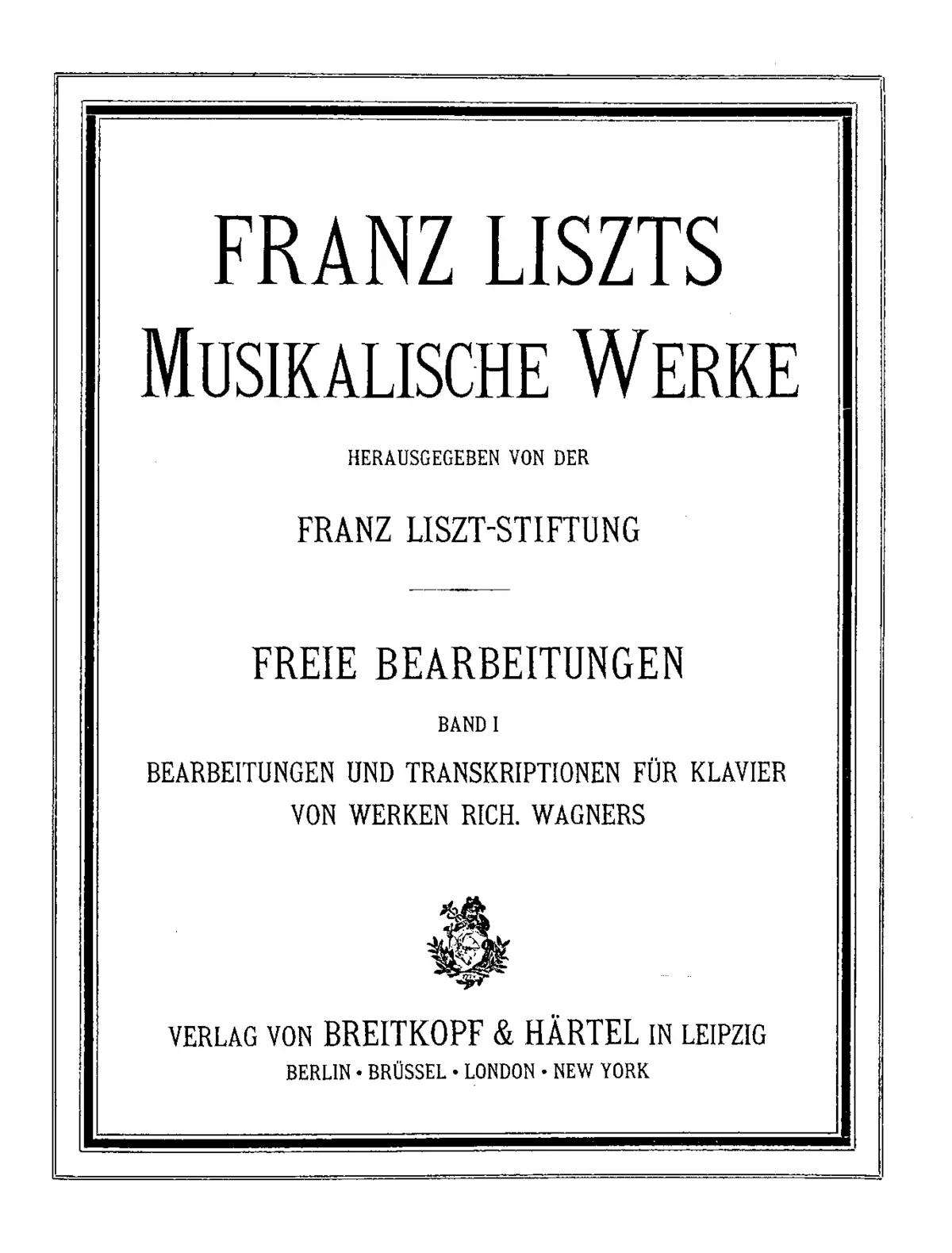 Phantasiestück über Motive aus 'Rienzi' - Page 1