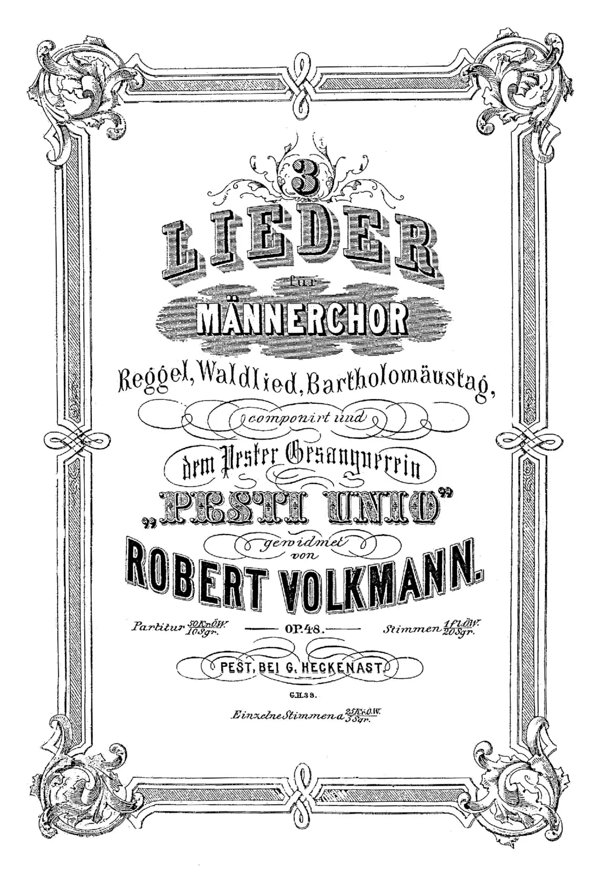 3 Lieder für Männerchor - Page 1