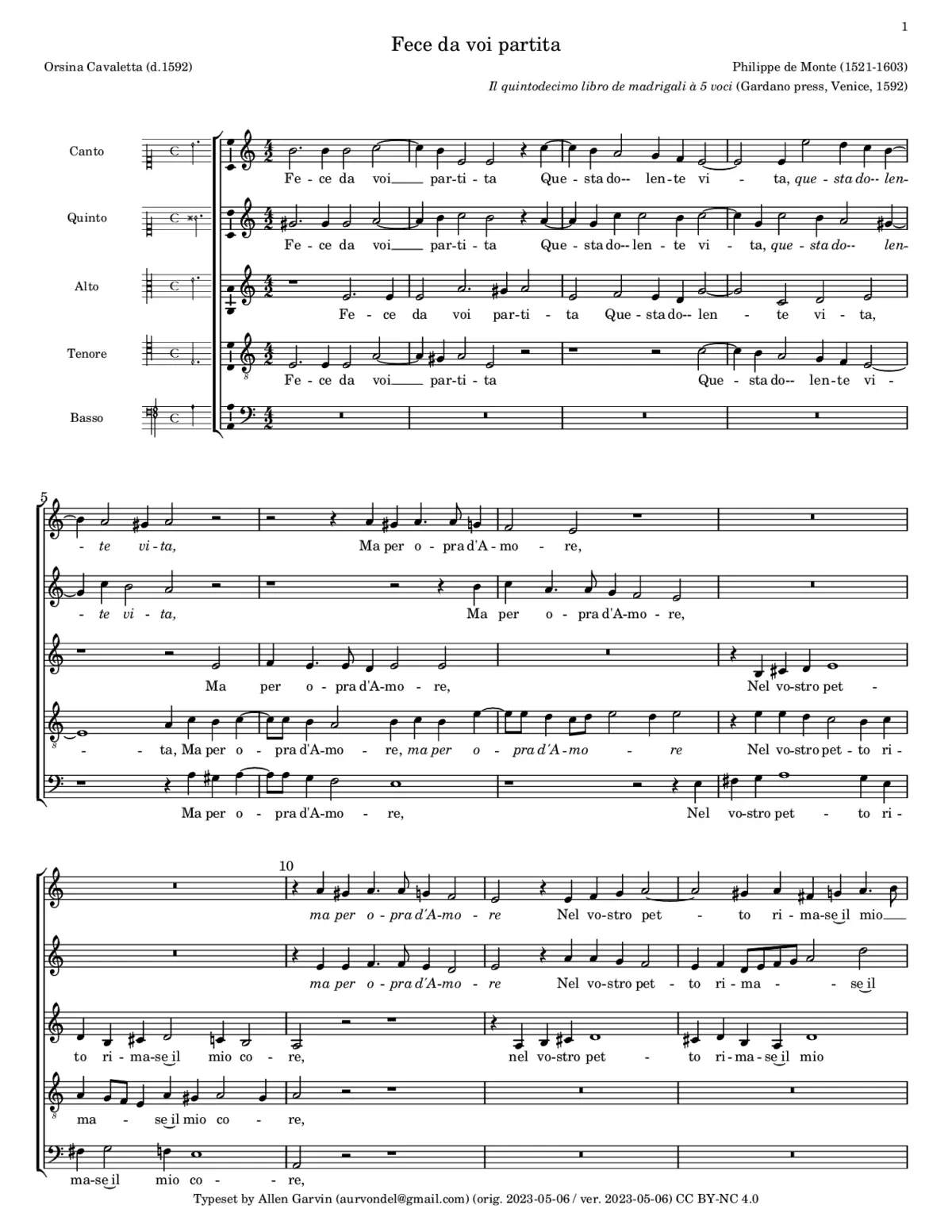 Fece da voi partita - Page 1