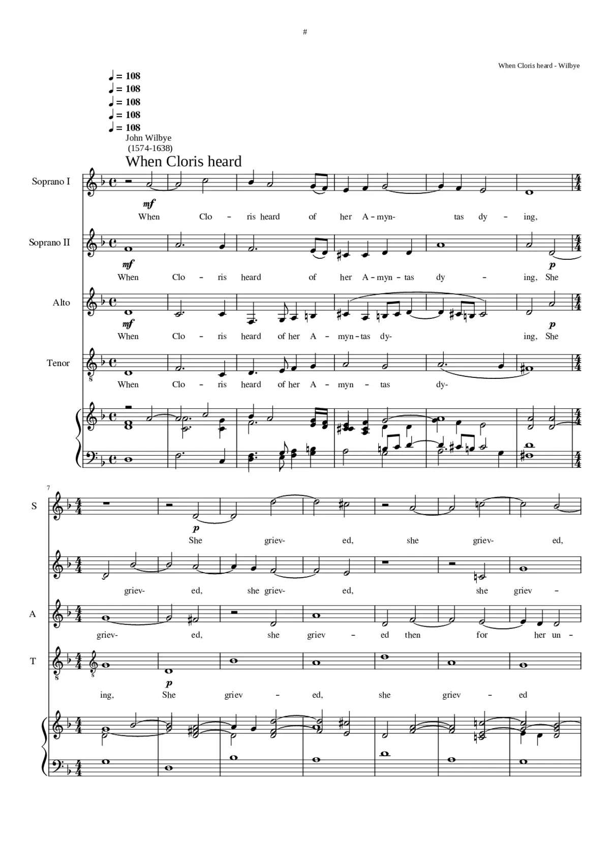 When Cloris heard - Page 1