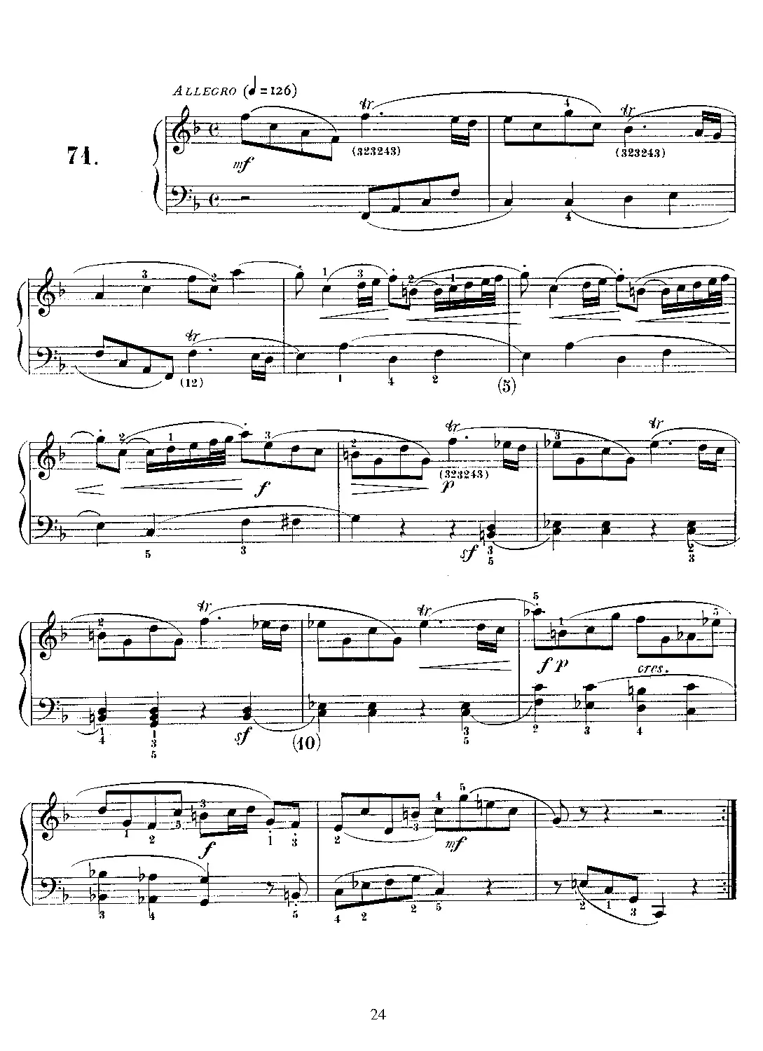 Keyboard Sonata in F major - Page 1