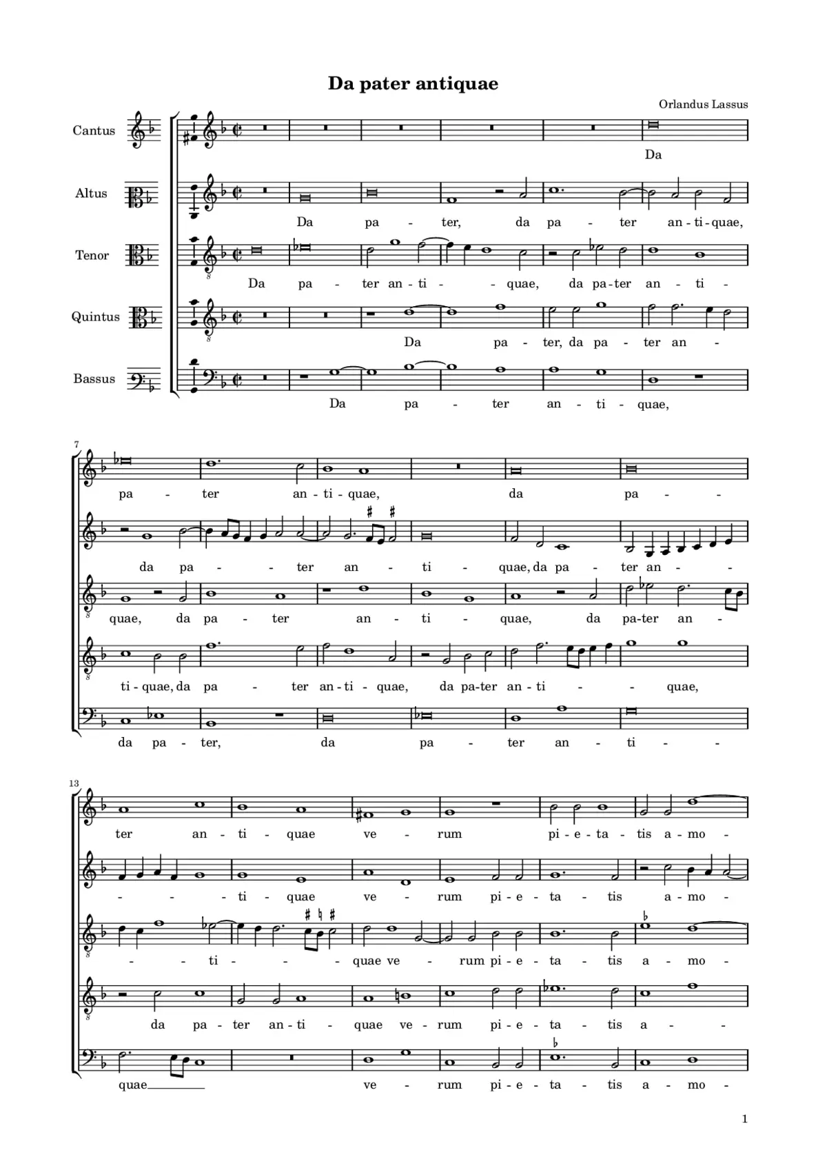 Da pater antiquae - Page 1