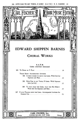 3 Short Accompanied Anthems