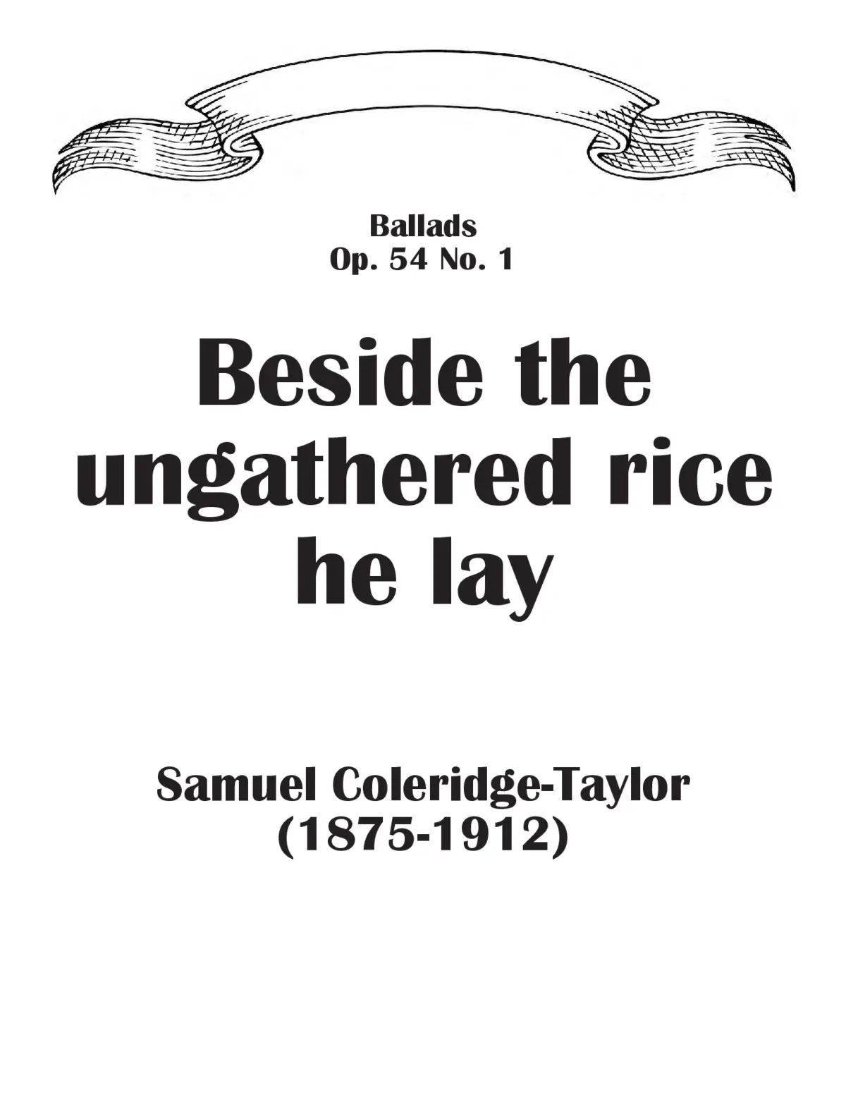 Beside the ungathered rice he lay - Page 1
