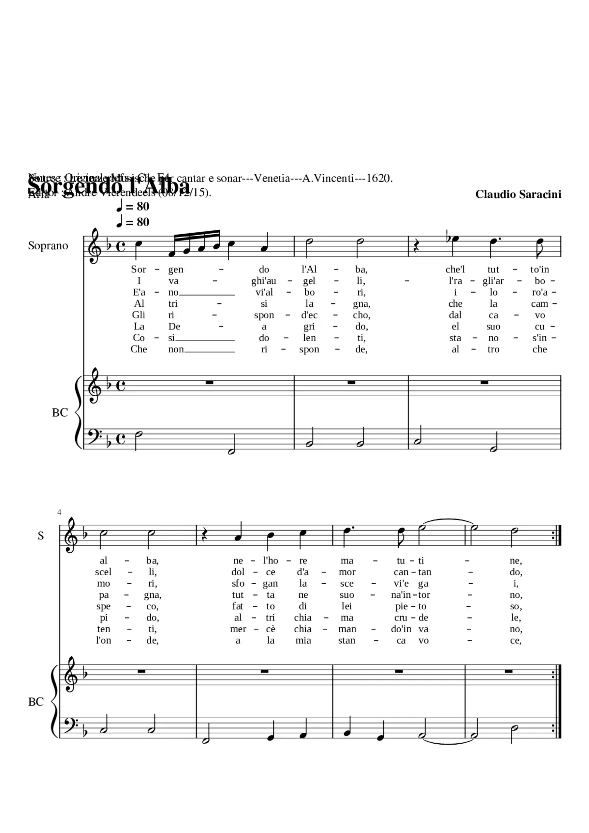 Sorgendo l'Alba - Page 1