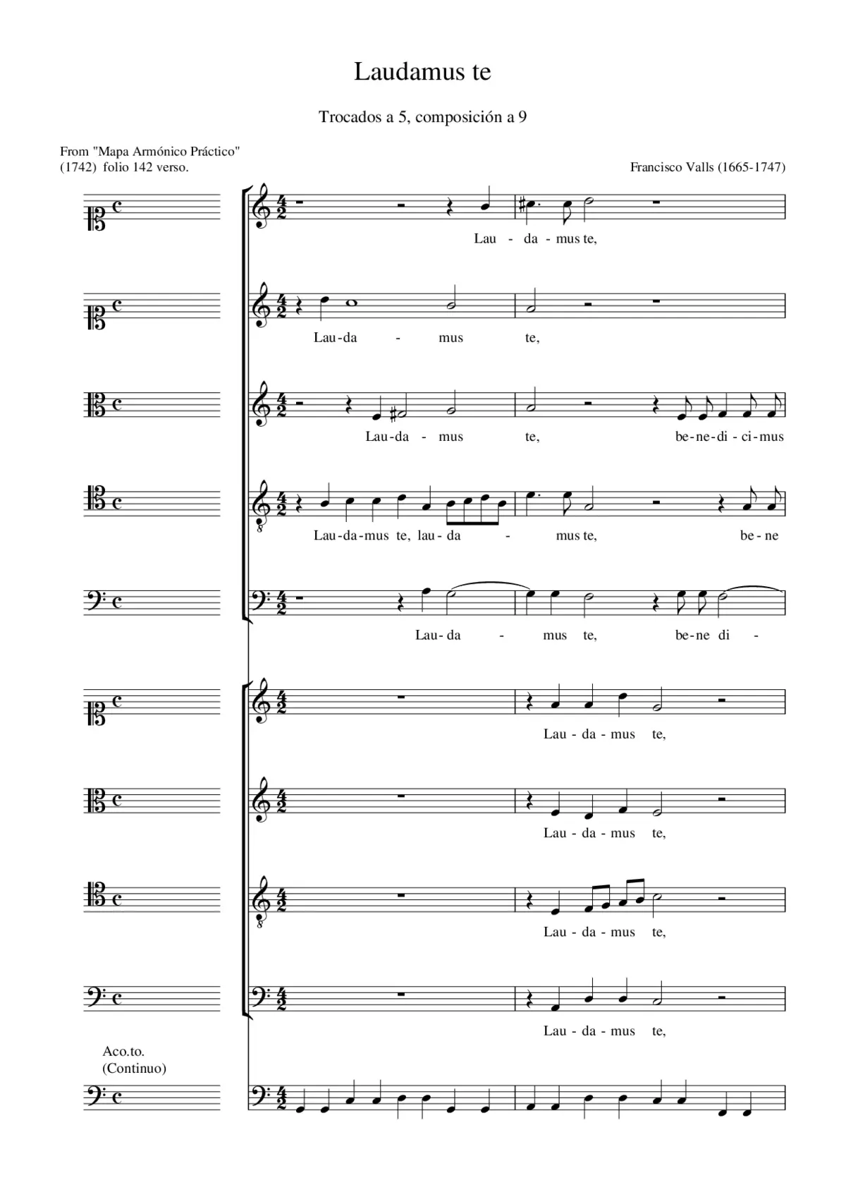 Laudamus te - Page 1