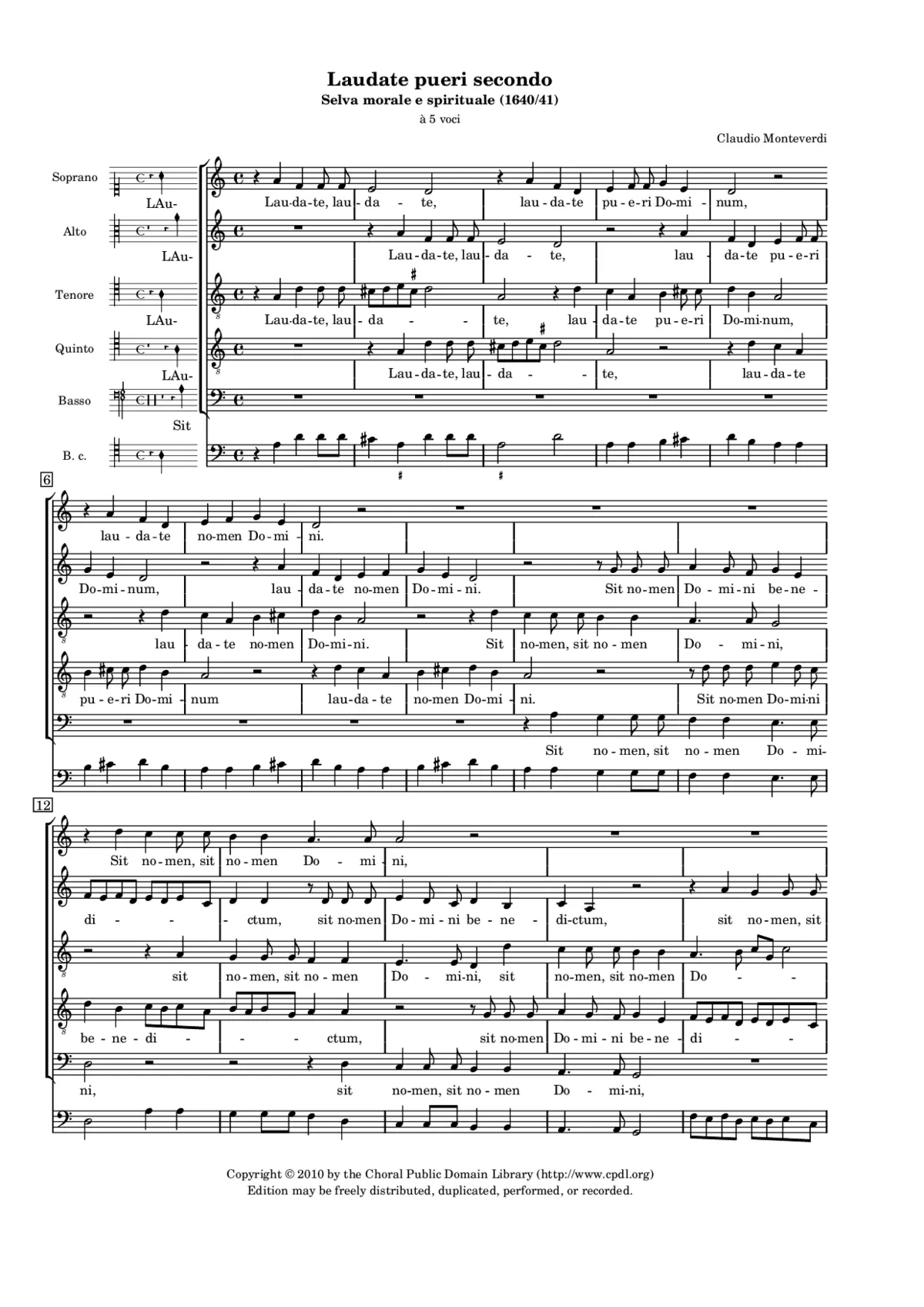 Laudate pueri II - Page 1