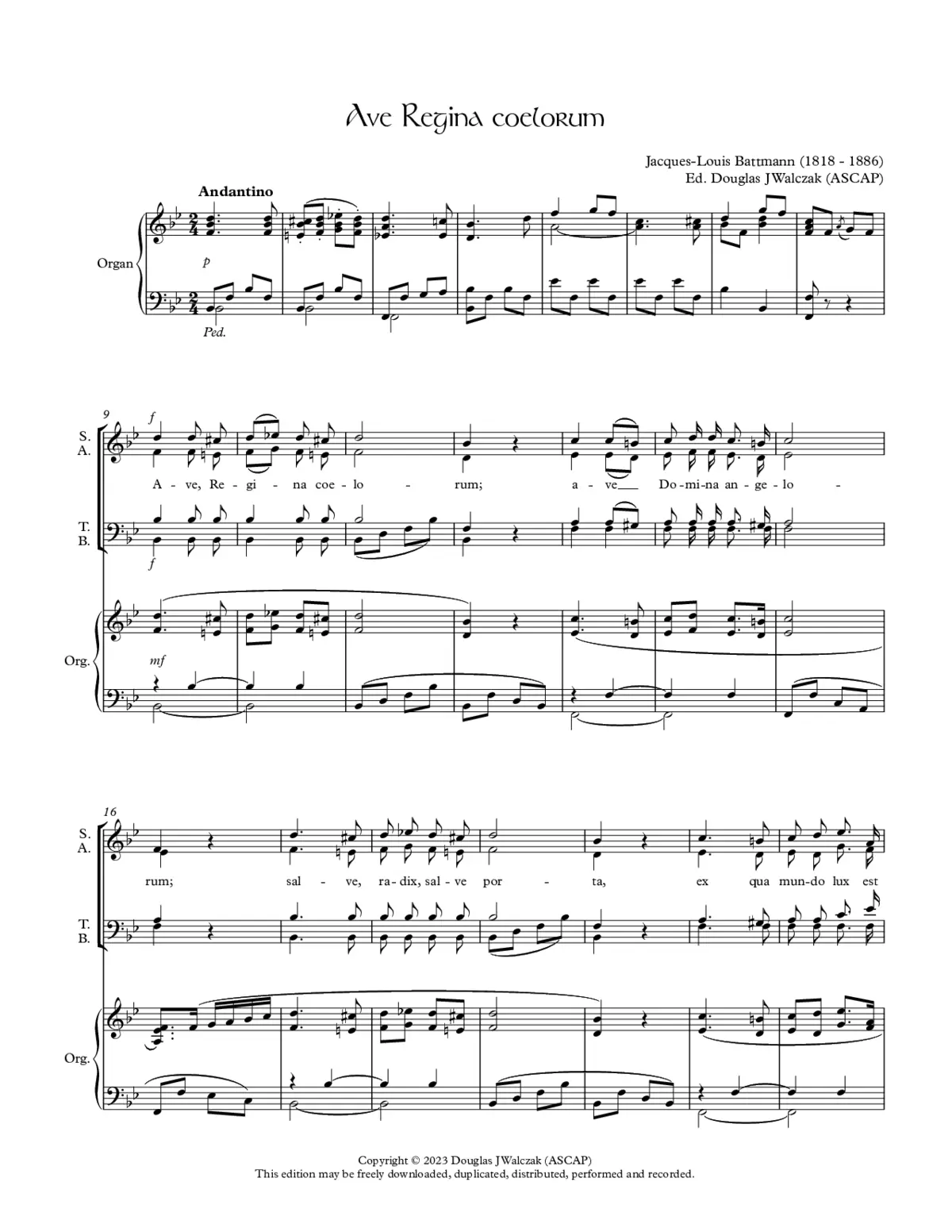 Ave Regina caelorum - Page 1