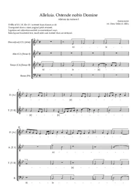 Alleluia. Ostende nobis Domine
