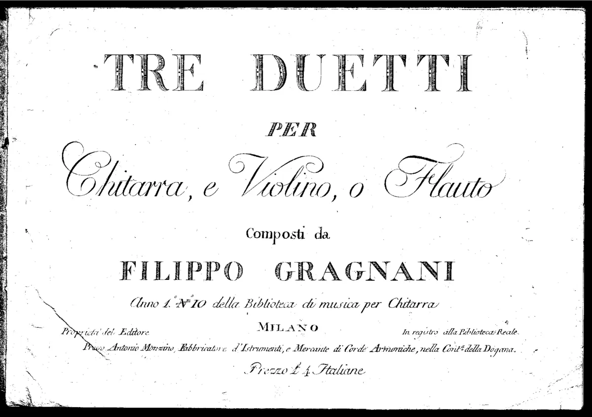 3 Duetti per Chitarra e Violino o Flauto - Page 1
