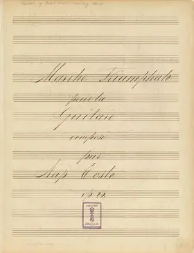 Marche Triumphale pour la Guitare, Op.26